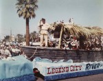 River of Legends boat on parade